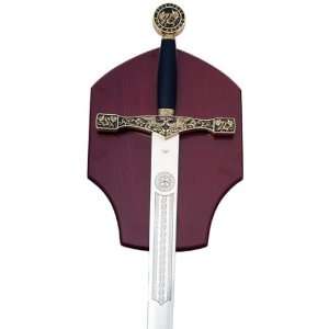  The Golden King Arthur Excalibur Sword: Sports & Outdoors
