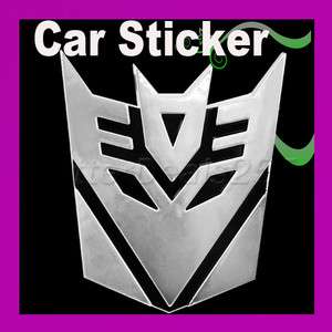 New 3D Decal Car Sticker Transformers Decepticon Badge  