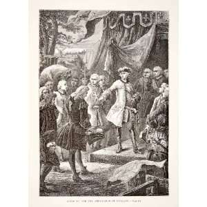   Louis XV Meeting Holland War Austrian Succession   Original Woodcut