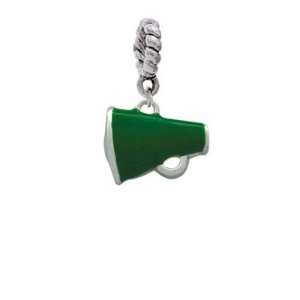  Small Green Megaphone Charm Dangle Pendant Arts, Crafts 