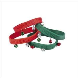 Christmas Jingle Bells Rubber Bracelets: Toys & Games