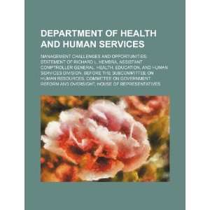  Department of Health and Human Services management 
