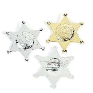  Plastic Deputy Sheriff Badges (1 dz): Toys & Games