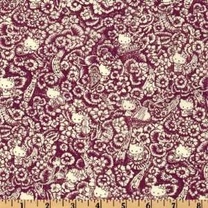   Festival Burgundy PRE SALE Fabric By The Yard Arts, Crafts & Sewing