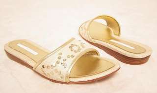 135 C Label Rock Candy Sequin Flats Sandals Shoes 7  