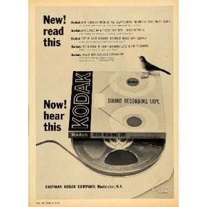  1964 Ad Eastman Kodak Sound Recording Tape Rochester NY 