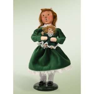  Byers Choice Caroler Girl in Green with Green Doll Limited 