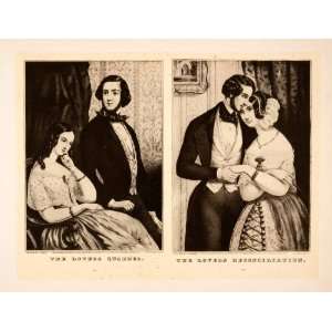   Victorian America Romantic   Original Halftone Print