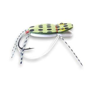Kermit the Foam Frog  Olive/White  Bass & Pike  Fly Fishing 