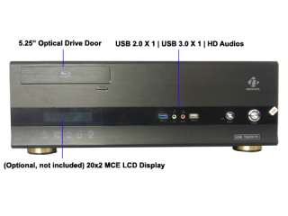   new nMedia HTPC 7000B Blk M ATX Desktop HTPC Case 837654431382  