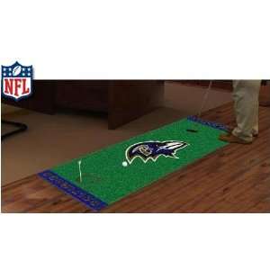  Baltimore Ravens NFL Putting Green Mat: Sports & Outdoors
