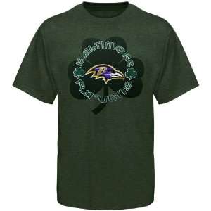  NFL Baltimore Ravens Celtic Fan T Shirt   Green: Sports 