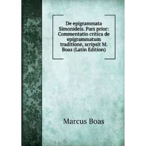   traditione, scripsit M. Boas (Latin Edition) Marcus Boas Books