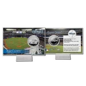 Rogers Centre Toronto Blue Jays Silver Plate Coin Card