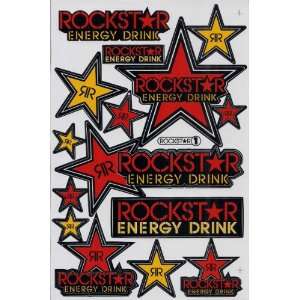  Rockstar Energy ATV Racing Graphic Sticker Decal 1 Sheet 