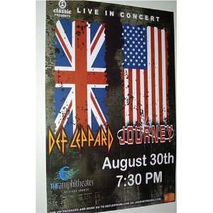  Def Leppard and Journey Concert Poster  Rock of Ages 