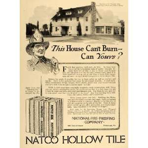   Tile Fire Proof House F H Bissell   Original Print Ad