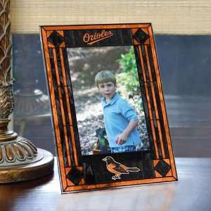  Baltimore Orioles Art Glass Picture Frame Sports 