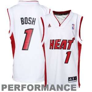  Adidas Miami Heat Chris Bosh Youth (Sizes 8 20) Revolution 
