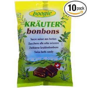 Boogie Swiss Herb Candy, 150 Grams (Pack of 10)  Grocery 