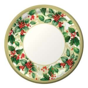    Christmas Poinsettia Paper Banquet Dinner Plates Toys & Games