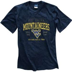 West Virginia Mountaineers Navy Router Heathered Tee  