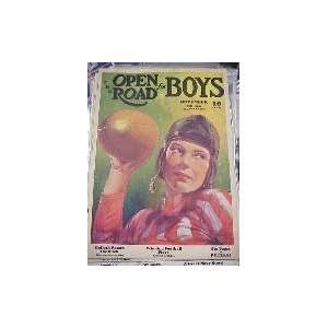  November 1936 Open Road For Boys w/ Football Player Cover 
