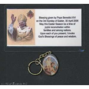   St. Christopher Keychain Blessed By Pope Benedict XVI 