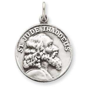  Sterling Silver Saint Jude Thaddeus Medal Jewelry