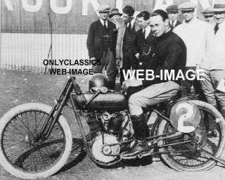 1921 HARLEY DAVIDSON MOTORCYCLE BOARD TRACK RACER PHOTO  