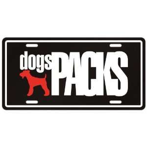 New  Fox Terrier Dogs Packs  License Plate Dog
