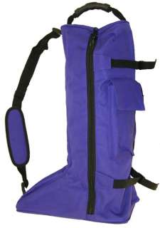 English Horse Tack Long Boot Travel Bag Purple Color  