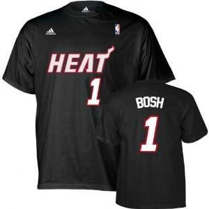  NBA Adidas Miami Heat Bosh Name and Number T Shirt Youth 