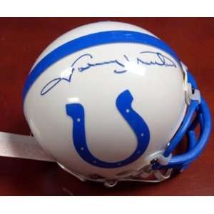  Johnny Unitas Autographed Colts Mini Helmet PSA/DNA 