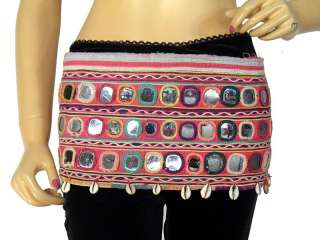 Kuchi Tribal Gypsy Mirror Belt Belly Dancing Textile  