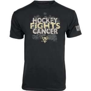 Old Time Hockey Pittsburgh Penguins Hockey Fights Cancer T Shirt 