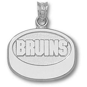  Boston Bruins NHL Bruins Puck Pendant (Silver) Sports 