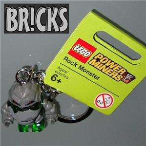 GREEN ROCK MONSTER Minifig Keychain LEGO power miners  
