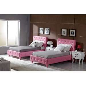  Modern Furniture  VIG  Monte Carlo Pink Leatherette Modern 