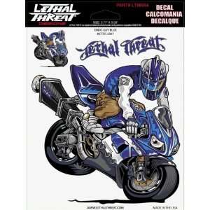  Lethal Threat Endo Guy Blue 6 X 8 Decal Sheet Automotive