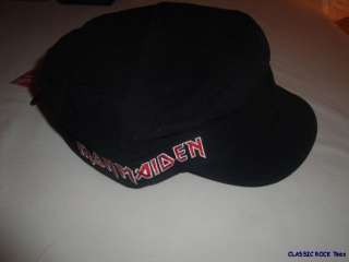 IRON MAIDEN Logo NEW FITTED MILITARY CAP OFFICIAL  