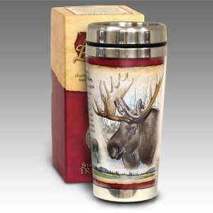  Bull Moose 16 oz. Steel Travel Mug