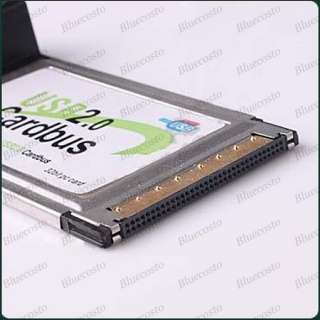 PCMCIA Cardbus To 4 Port USB 2.0 Hubs PC Laptop Adapter  