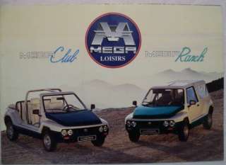 Aixam 1992 Mega Microcar Sales Brochure in French  