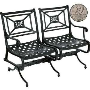  Windham Castings Key Largo Spring Settee Frame Only, Pecan 