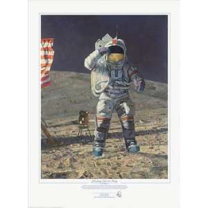 Alan Bean John Young Leaps Into History Limited Edition Print  