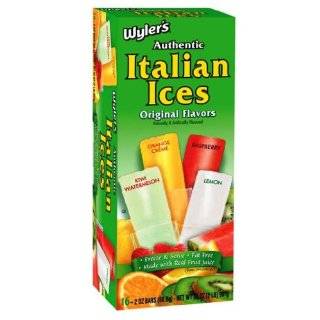 Wylers Authentic Italian Ice   16 Pack of 2oz Freeze & Serve Bars
