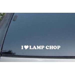  I Love Lamp Chop Vinyl Decal Stickers 