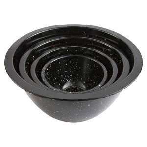  Zak Designs Confetti Mixing Bowls Black Set of 4: Kitchen 