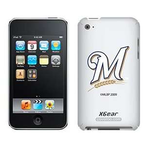  Milwaukee Brewers M in White on iPod Touch 4G XGear Shell 